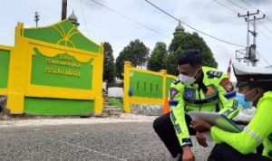 Satu Miunggu setelah Kejadiaan Penyidik Satlantas Polres Tanjungpinang kembali lakukan Olah TKP Kecelakaan Maut di Jalan Pralatan Km 7 Tanjungpinang