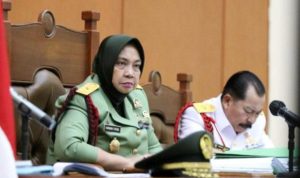 Ketua majelis hakim Pengadilan Militer Tinggi II Jakarta Brigadir Jenderal TNI Faridah Faisal saat memimpin Sidang