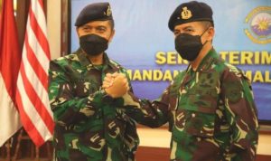 Pelantikan dan serah terima Jabatan Komandan Lantamal IV Tanjungpinang dari Lamasamana Pertama Dwika kepada Laksamana Pertama Kemas M.Ikhwani Madani Gedung Koarmada I Jakarta.