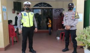 Polres Bintan Lakukan pengamanan Greja pada peringatan Hari Kenaikan Isa Almasi oleh Umat Kriastiani di Bintan