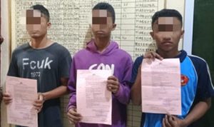 Empat Pelaku penjarah handphone dan uang Korban Bagus Jayanto diamankan Polisi.