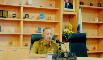 Sekretaris Daerah Provinsi Kepulauan Riau Adi Prihantara saat mengikuti Rapat Koordinasi Percepatan Realisasi APBD tahun 2022