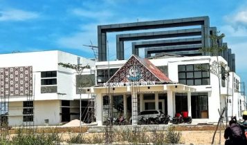 Gedung baru Kantor Kejari Bintan bulan depan direncanakan ditempati (Foto: Hasura)