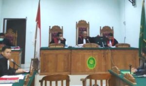 Sidang Online Napi Lapas Tanjungpinang Irwanto Siagian alias Iwan Batu kembali dituntut 15 Penjara oleh JPU di PN Tanjungpinang, Rabu (12-10-2022).