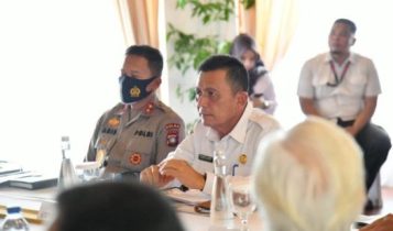 Rakor Kepariwisataan Kepri Terus Optimalkan Kunjungan Wisman ke Kepri Gubernur Ansar saat membuka Rapat Koordinasi Bidang Kepariwisataan Provinsi Kepulauan Riau di Marina Room, Nongsa Point Marina Batam, Rabu (16/11/2022).
