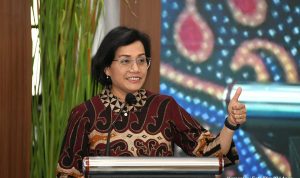 Menteri Keuangan, Sri Mulyani pada Acara Peringatan Hari Bakti Perbendaharaan Tahun 2023 di Malang, Rabu (18/01/2023). (Foto: Humas Kemenkeu)