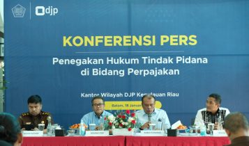 Kantor Wilayah Direktorat Jenderal Pajak (Kanwil DJP) Provinsi Kepri tetapkan pengusaha Katering dan Sembako Batam inisial YL tersangka perpajakan. (Foto: Humas Kanwil DJP Kepri)