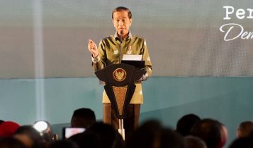 Foto: Presiden Jokowi menghadiri Puncak Peringatan HPN 2023, di Deli Serdang, Sumatera Utara, Kamis (9/2/2023). (Foto: Humas Setkab)