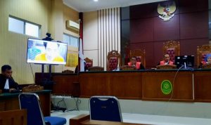 Sidang Online, Jaksa Penuntut Umum menuntut terdakwa M.Arifin 7 Tahun Penjara karena terbukti mengedarkan sabu dan ganja, Tuntutan dibacakan di PN Tanjungpinang Senin (14/2/2023)