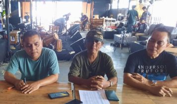 Panitia Pentas Musik BMC Tanjungpinang saat menggelar konferensi Pers (foto-Roland)
