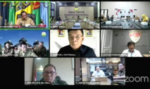 Tangkapan layar Rakornas Pengendalian Inflasi.
