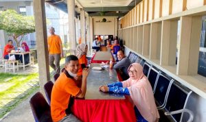 Kunjungan Tatap Muka WBP Rutan Tanjungpinang bersama keluarga usai Pandemi Covid -19. (Foto Rok-Presmedia.id)