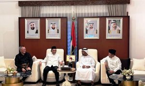 Pertemuan Gubernur Kepri dan rombongan dengan Duta Besar (Dubes) UEA untuk Indonesia, Y.M. Abdulla Salem Al-Dhaheri di Jakarta, Minggu (9/4/2023). (Foto: Diskominfo)