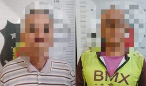 Dua warga Bintan Kh alias A (36) dan Mr alias A (58) Ditangkap Polisi karena bakar lahan Untuk berkebun di Kampung Kangboi Bintan