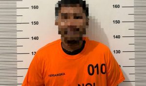 Pelaku narkoba Sabu inisial Rd diamankan Poliis di jalan Kuantan Gang Putri Ledang 11 Tanjungpinang Timur Kamis (4/5/2023).