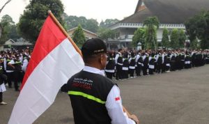 Pelepasan 489 petugas haji yang akan berangkat ke Arab Saudi. (Foto: Humas Kemenag)