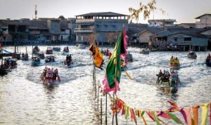Pelaksanaan perahu naga, di Pelantar III Tanjungpinang, Kamis (29/6/2023). (Foto: Diskominfo/Presmedia.id)