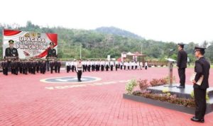 Peringati Hari Pancasila, Kepolisian Resor Lingga menggelar Upacara di lapangan apel Polres Lingga, Kamis (1/5/2023) pagi. (Foto: Polres Lingga/Presmedia.id). Peringati Hari Pancasila, Kepolisian Resor Lingga menggelar Upacara di lapangan apel Polres Lingga, Kamis (1/5/2023) pagi. (Foto: Polres Lingga/Presmedia.id).