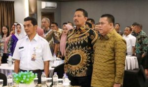 Sekda Bintan Rony Kartika saat meghadiri asistensi pengelolaan keuangan daerah se-provinsi Kepri