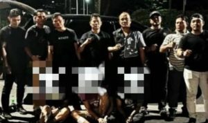 Tim Jatanras Polresta Tanjungpinang bersama Unit Reskrim Polsek Timur membekuk ketiga pelaku (Foto Warga/Presmedia.id)