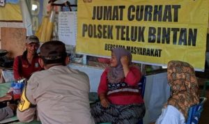 Jumat Curhat Polres Bintan, Tukang Ojek Keluhkan Aktifitas Pemuda Mabok-Mabokan di Pelabuhan ASDP Tanjung Uban