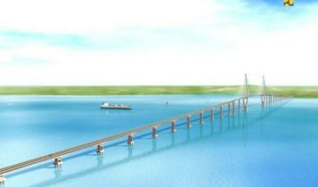 Market jembatan Batam-Bintan sepanjang 6,5 Kilo Meter yang menghubungan 3 pulau di Kepri.(foto:ilustrasi)