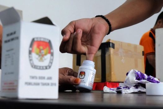 Pencoblosan di Rutan Tanjungpinang. (Foto: Albet/Presmedia.id)
