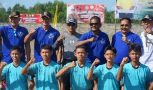 Turnamen Piala Sungai Harapan Cup IV Desa Sungai Harapan dalam rangka memperingati hari ulang tahun kemerdekaan Republik Indonesia ke-78 tahun 2023 resmi dibuka