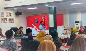 Rapat koordinasi pencegahan kekerasan terhadap perempuan dan anak serta tindak pidana perdagangan orang di Aula Sultan Sulaiman Badrul Alamsyah Kantor Wali Kota Tanjungpinang. (Foto: Diskominfo Tanjungpinang)