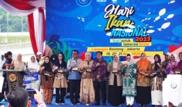 Kado Spesial HUT Lingga ke-20, TP-PKK Lingga Raih Juara III Menu Balita Lomba Masak Serba Ikan Nasional di Jakarta. (Foto: Diskominfo Lingga)