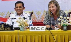 Gubernur Kepri Ansar Ahmad saat kembali menggelar pertemuan dengan dengan tim MCC di Tanjungpinang, Selasa (9/12/2024).