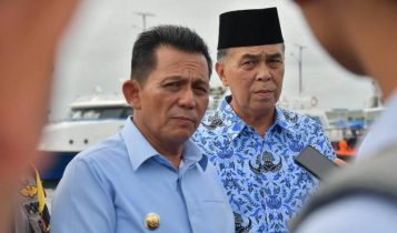 Gubernur Kepri Ansar Ahmad saat melakukan Kunjungan Kerja ke Natuna.