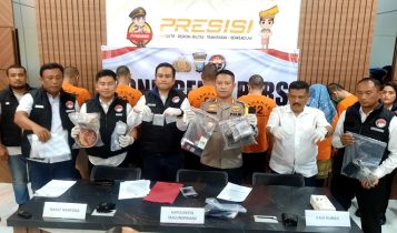 Polresta Tanjungpinang saat melakukan pres rillis penangkapan pelaku narkoba di Mapolresta Tanjungpinang beberapa waktu lalu Polresta Tanjungpinang saat melakukan pres rillis penangkapan pelaku narkoba di Mapolresta Tanjungpinang beberapa waktu lalu. (Foto: Roland/Presmedia.id)