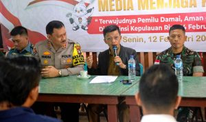 Dukung Kondusifitas Pemilu 2024, Diskominfo Kepri Gelar Dialog Bersama Humas dan Media massa tentang Pemilu 2024 di Tanjungpinang Senin (12/2/2024).