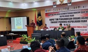 Rapat Koordinasi Tim Pengawasan Orang Asing (Tim PORA) Tingkat Provinsi Kepulauan Riau Tahun 2024.