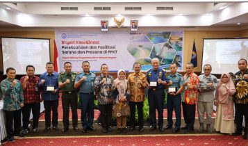 Badan Nasional Pengelola Perbatasan (BNPP) RI menggelar Rapat Koordinasi peningkatan koordinasi dan sinergi pengelolaan batas negara wilayah laut dan udara, khususnya terkait sarana dan prasarana di Pulau-Pulau Kecil Terluar (PPKT) Tidak Berpenduduk di Provinsi Kepulauan Riau, di Aston Hotel Tanjungpinang, Kamis (29/2/2024).