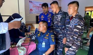 KPLP Tanjung Uban menggelar donor darah. (Foto: KPLP Tanjung Uban)