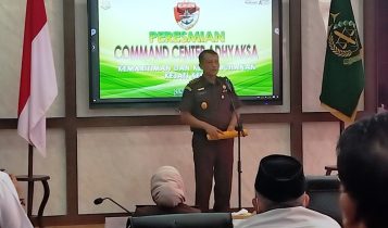 Kepala Kejaksaan Tinggi Kepri Rudi Margono saat meresmikan Command Center Maritim CCM di Kejati Kepri Kepala Kejaksaan Tinggi Kepri Rudi Margono saat meresmikan Command Center Maritim (CCM) di Kejati Kepri Senin (25/3/2024).