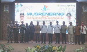 Musyawarah Perencanaan Pembangunan (Musrenbang) tingkat Kabupaten Karimun di Gedung Nilam Sari kantor Bupati Karimun, Rabu (20-3-2024).
