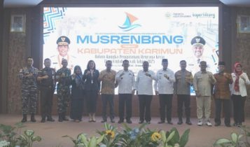 Musyawarah Perencanaan Pembangunan (Musrenbang) tingkat Kabupaten Karimun di Gedung Nilam Sari kantor Bupati Karimun, Rabu (20-3-2024).