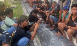 Sebanyak 28 PMI non Prosedural dimanakan Tim F1QR Lanal Bintan dari Malaysia saat mau pulang ke Indonesia menggunakan speedÂ  Â 