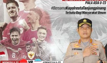 Poster nonton bareng di Mapolresta Tanjungpinang. (Foto: Humas)