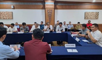 Sejumlah Peserta Rapat forum pimpinan penyelenggara Intelijen Negara di daerah (Kominda) Kepri dalam mengantisipasi Sitkamtibmas Jelang Idul Fitri di Kepri.