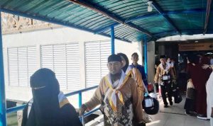 203 JCH diberangkatkan ke Embarkasi Batam Melalui Pelabuhan Internasional SBP Tanjungpinang. (Foto: Roland/Presmedia.id)