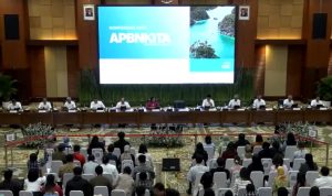 Kementerian Keuangan saat menggelar konferensi pers APBN KITA edisi Mei 2024 di Jakarta, Senin (27/5/2024). (Foto: Humas Kemenkeu-RI)