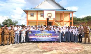 Sat Lantas Polresta Tanjungpinang melaksanakan Police Go To School di SMA Negeri 7 Tanjungpinang. (Foto: Humas Polresta)