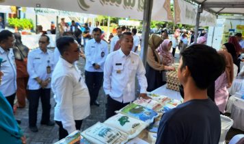Penjabat (Pj) Walikota Tanjungpinang, Andri Rizal bersama opd terkait saat meninjau GPM. (Foto: Roland/Presmedia.id)