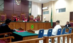 Sidang pembacaan Dakwaan, Jaksa penuntut umum Bambang Wiradhany SH mendakwa terdakwa Doddy Sugiarto dengan empat dakwaan berlapis di PN Tipikor Tanjungpinang, Kamis (6/6/2024).