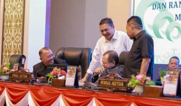 Semua fraksi DPRD Kepri, menyetujui Ranperda Pendirian Perusahaan Perseroan Daerah (Perseroda) Energi Kepri menjadi Perda pada sidang pariprtuna DPRD, Senin (15/7/2024).