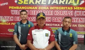 Kalapas Narkotika Kelas IIA Tanjungpinang, Edi Mulyono saat memberikan keterangan pers. (Foto: Hasura/Presmedia.id)